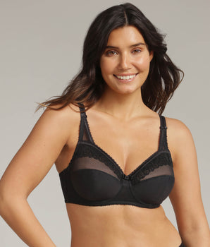 Full cup bra in black Classic Micro Support