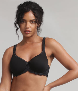 Spacer bra in black Flower Elegance