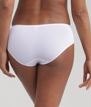 Midi knickers in white Flower Elegance