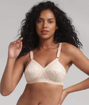 Non-wired bra in beige Cross Your Heart 556