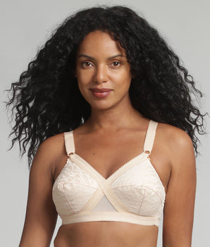 Non-wired bra in beige Cross Your Heart 556