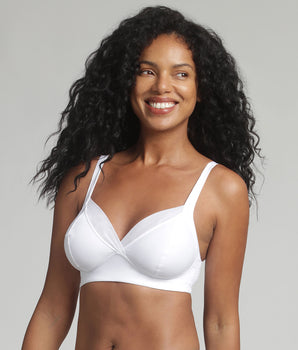 Non wired bra in white Feel Good Support