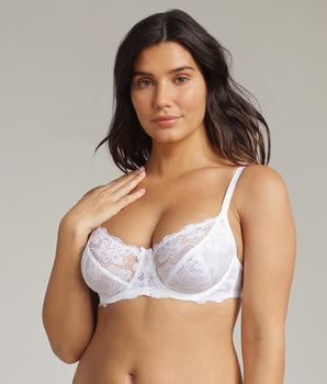 Underwired bra in white Essential Elegance