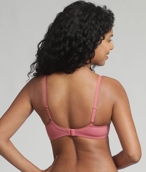 Underwired bra in pink lady Essential Elegance Embroidery