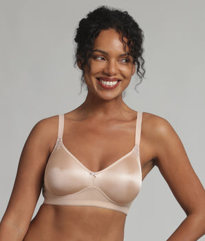 Non-wired bra in beige Essential Support