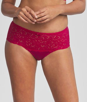 Midi knickers in fuschia Recycled Classic Lace Support