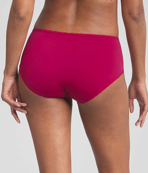 Midi knickers in fuschia Recycled Classic Lace Support