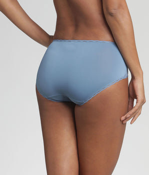 Midi knickers in ocean blue Recycled Classic Lace Support