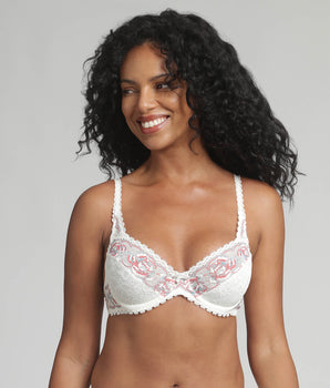 Underwired bra in blossom ivory Flower Elegance Recycled