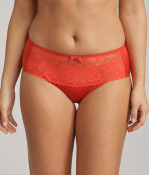 Midi knickers in red poppy Flower Elegance Recycled