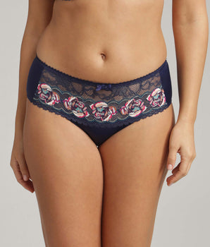 Midi knickers in floral blue Flower Elegance Recycled