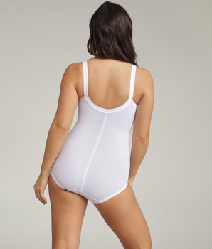 All-in-one body in white I Can't Believe It's a Girdle