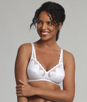 Non-wired bra in white Cross your Heart Modern Tricot