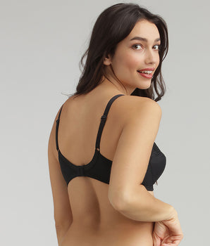 Non-wired bra in black Cross your Heart Modern Tricot