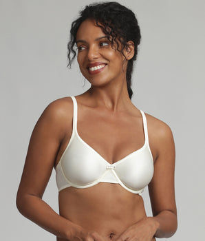 Underwired bra in ivory Satiny Micro-Support