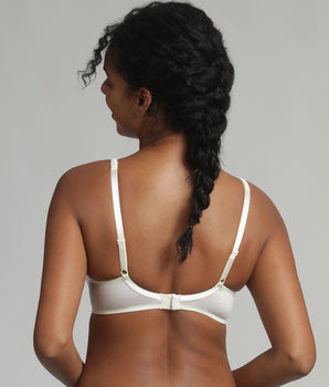 Underwired bra in ivory Satiny Micro-Support