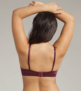 Full cup bra in plum with removable underwires 24h Absolute Soft, , PLAYTEX