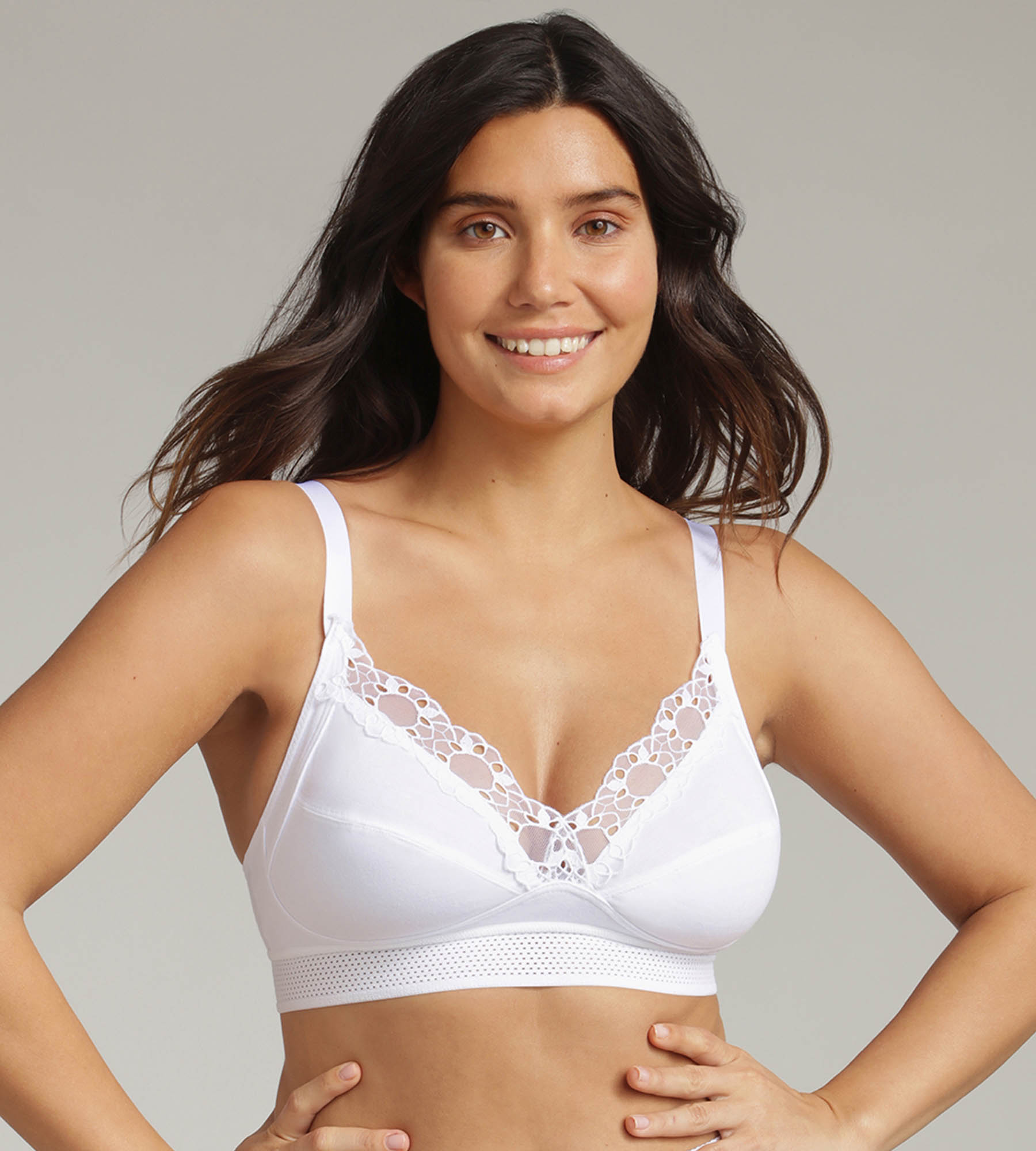 Non wired touch of organic cotton bra Feel Good Support, , PLAYTEX